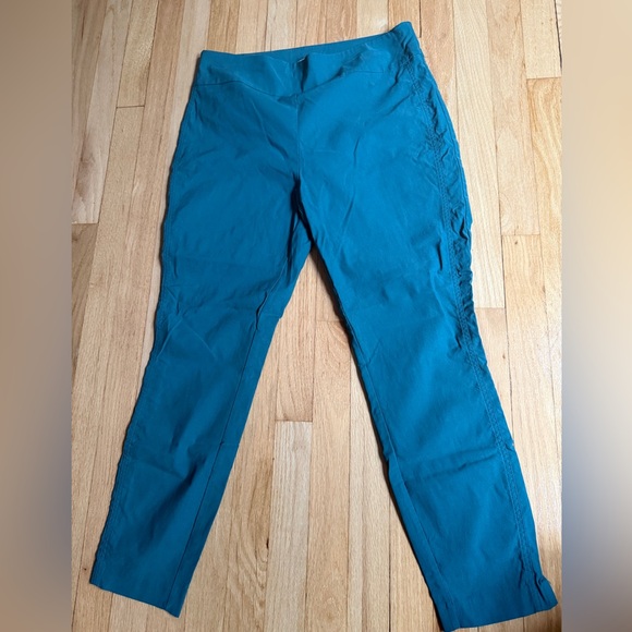 NY and Company Teal Pull-on Stretch Pants - Picture 1 of 3